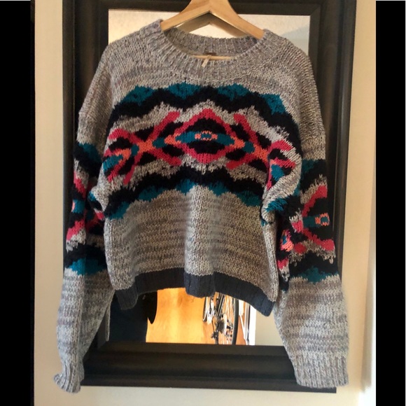 NWOT Free People I Heart You Sweater L - Picture 5 of 7